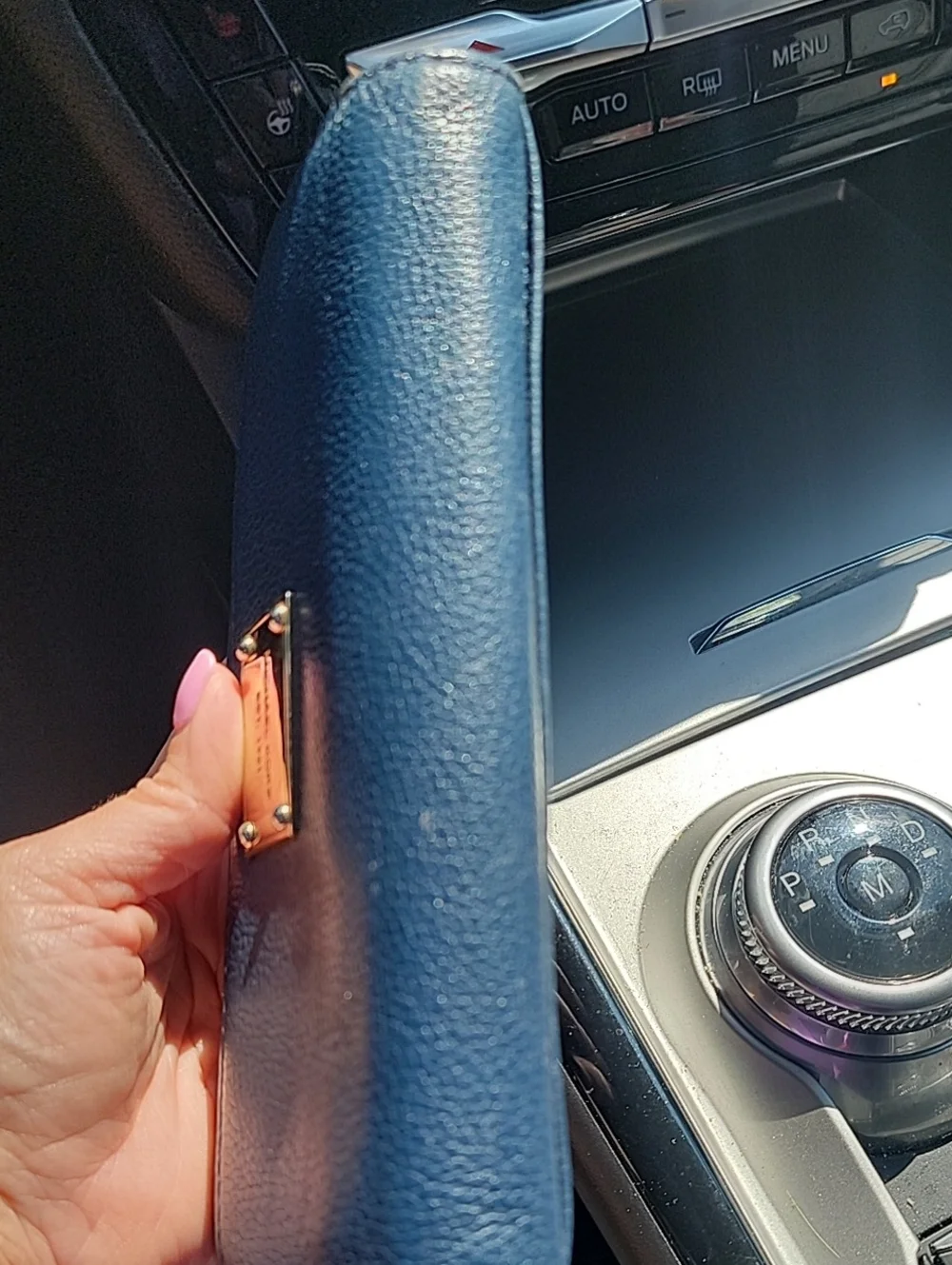 Michael Kors Navy Leather Continental Wallet